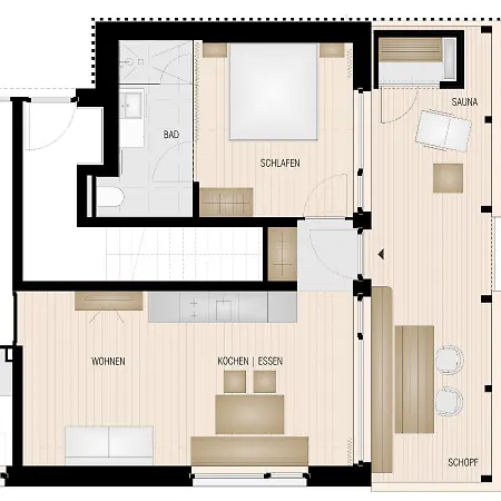 Tinn Naturchalet Appartement *